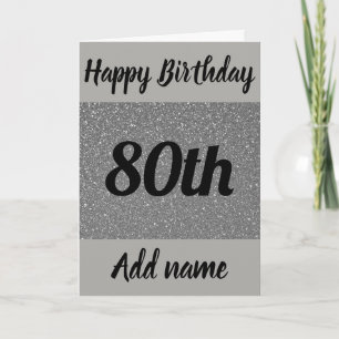 特別パーソナライズされたな80th誕生日カード カード