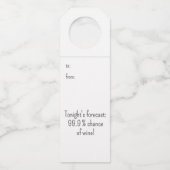 特別パーソナライズされたイベントボトルハンガーラベル ボトルネックタグ (正面)