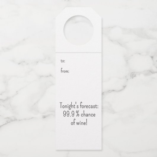 特別パーソナライズされたイベントボトルハンガーラベル ボトルネックタグ (正面)