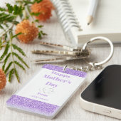 特別パーソナライズされたハッピーマザーのデイキーチェーン キーホルダー (正面右)