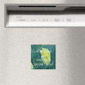 特別パーソナライズされたフレンドイエローチューリップ マグネット (インサイチュ (食洗機))