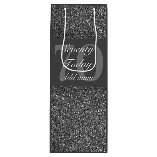 特別パーソナライズされた歳の誕生日抱き枕70日 ワインギフトバッグ (正面)