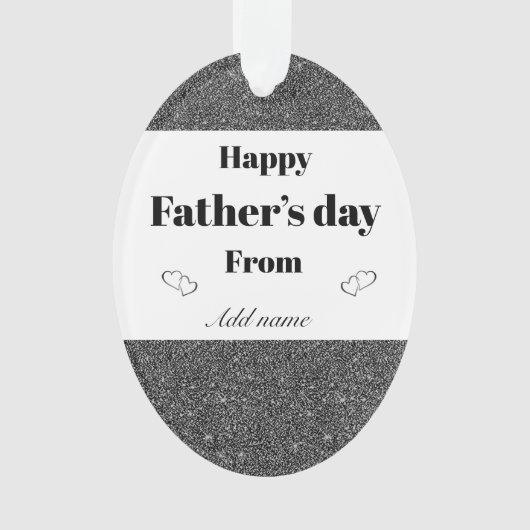 特別パーソナライズされた父の日オーナメントギフト オーナメント (正面)