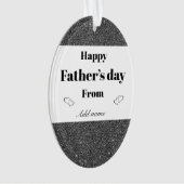 特別パーソナライズされた父の日オーナメントギフト オーナメント (正面)
