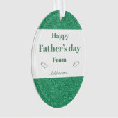 特別パーソナライズされた父の日オーナメントギフト オーナメント (正面)