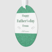 特別パーソナライズされた父の日オーナメントギフト オーナメント (正面)