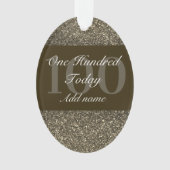 特別パーソナライズされた誕生日オーナメントギフト100th オーナメント (正面)