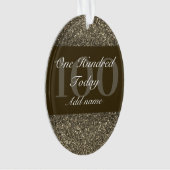 特別パーソナライズされた誕生日オーナメントギフト100th オーナメント (正面)