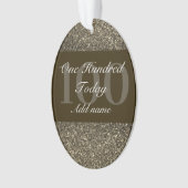 特別パーソナライズされた誕生日オーナメントギフト100th オーナメント (正面)
