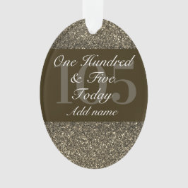 特別パーソナライズされた誕生日オーナメントギフト105th オーナメント