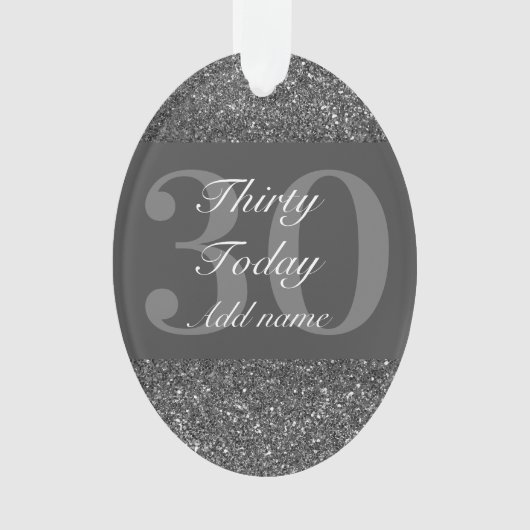 特別パーソナライズされた誕生日オーナメントギフト30th オーナメント (正面)