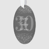 特別パーソナライズされた誕生日オーナメントギフト30th オーナメント (正面)