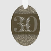 特別パーソナライズされた誕生日オーナメントギフト30th オーナメント (正面)