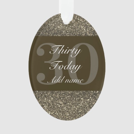 特別パーソナライズされた誕生日オーナメントギフト30th オーナメント (正面)
