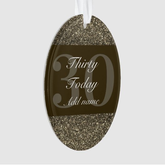 特別パーソナライズされた誕生日オーナメントギフト30th オーナメント (正面)