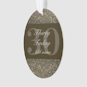 特別パーソナライズされた誕生日オーナメントギフト30th オーナメント (正面)