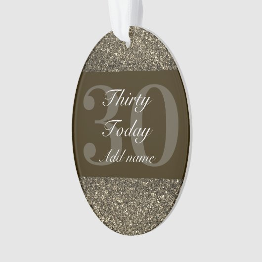 特別パーソナライズされた誕生日オーナメントギフト30th オーナメント (正面)