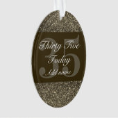 特別パーソナライズされた誕生日オーナメントギフト35日 オーナメント (正面)