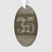 特別パーソナライズされた誕生日オーナメントギフト35日 オーナメント (正面)