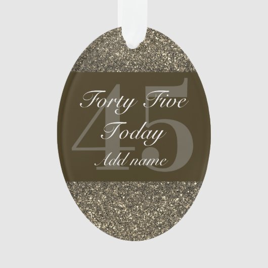 特別パーソナライズされた誕生日オーナメントギフト45日 オーナメント (正面)