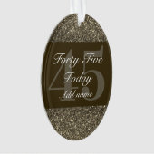 特別パーソナライズされた誕生日オーナメントギフト45日 オーナメント (正面)