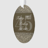 特別パーソナライズされた誕生日オーナメントギフト45日 オーナメント (正面)