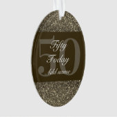 特別パーソナライズされた誕生日オーナメントギフト50th オーナメント (正面)
