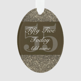 特別パーソナライズされた誕生日オーナメントギフト55th オーナメント