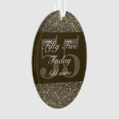 特別パーソナライズされた誕生日オーナメントギフト55th オーナメント (正面)