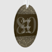 特別パーソナライズされた誕生日オーナメントギフト80th オーナメント (正面)