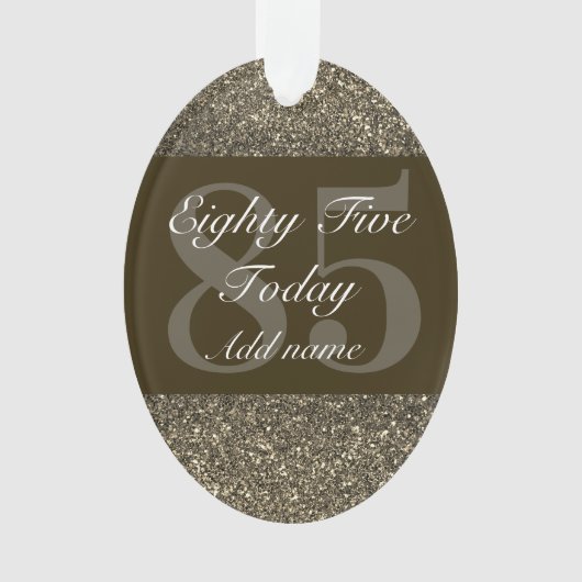 特別パーソナライズされた誕生日オーナメントギフト85th オーナメント (正面)