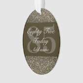 特別パーソナライズされた誕生日オーナメントギフト85th オーナメント (正面)