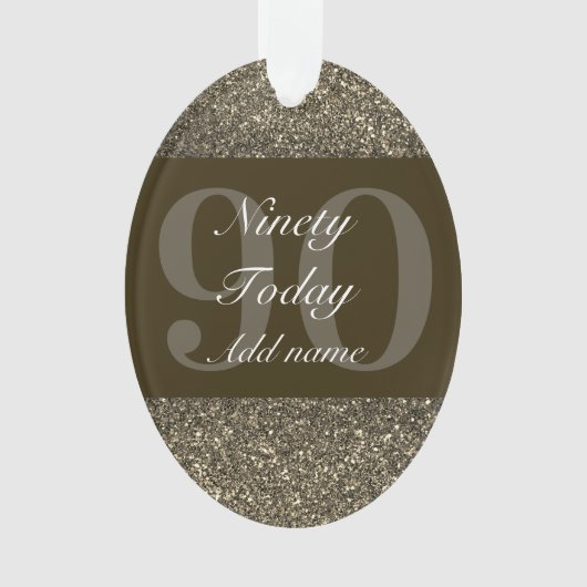 特別パーソナライズされた誕生日オーナメントギフト90th オーナメント (正面)