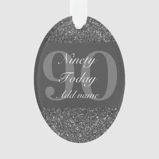 特別パーソナライズされた誕生日オーナメントギフト90th オーナメント (正面)