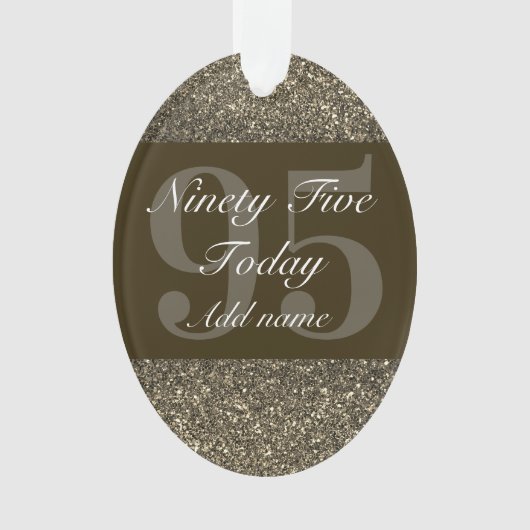 特別パーソナライズされた誕生日オーナメントギフト95th オーナメント (正面)