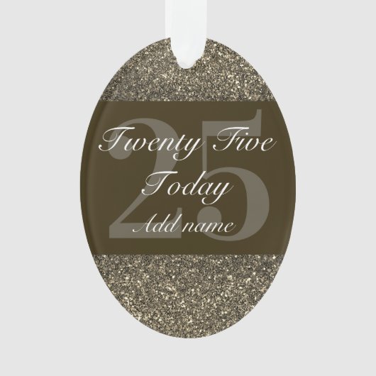 特別パーソナライズされた誕生日オーナメントプレゼント25日 オーナメント (正面)
