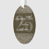 特別パーソナライズされた誕生日オーナメントプレゼント25日 オーナメント (正面)