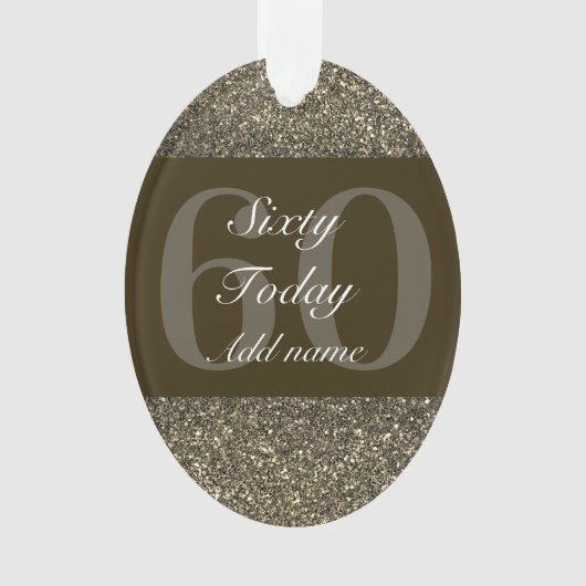 特別パーソナライズされた誕生日オーナメントプレゼント60th オーナメント (正面)