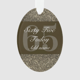 特別パーソナライズされた誕生日オーナメントプレゼント65th オーナメント