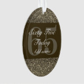 特別パーソナライズされた誕生日オーナメントプレゼント65th オーナメント (正面)