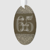 特別パーソナライズされた誕生日オーナメントプレゼント65th オーナメント (正面)