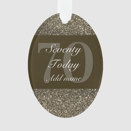 特別パーソナライズされた誕生日オーナメントプレゼント70th オーナメント (正面)