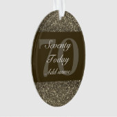 特別パーソナライズされた誕生日オーナメントプレゼント70th オーナメント (正面)