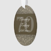特別パーソナライズされた誕生日オーナメントプレゼント70th オーナメント (正面)