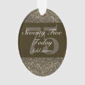 特別パーソナライズされた誕生日オーナメントプレゼント75th オーナメント (正面)