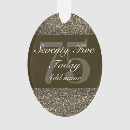 特別パーソナライズされた誕生日オーナメントプレゼント75th オーナメント