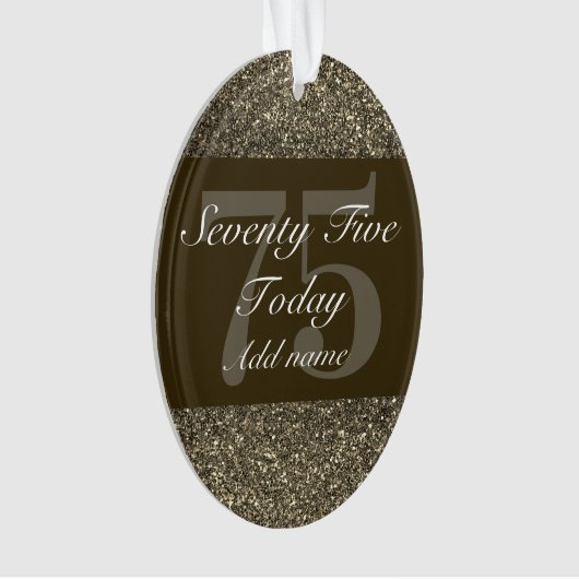 特別パーソナライズされた誕生日オーナメントプレゼント75th オーナメント (正面)
