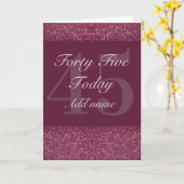 特別パーソナライズされた誕生日カード45 カード (黄色い花)