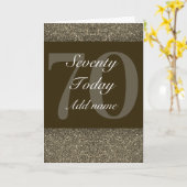 特別パーソナライズされた誕生日カード70 カード (黄色い花)