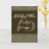 特別パーソナライズされた誕生日カード75 カード (黄色い花)